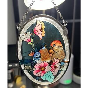 Cute Amia Painted Bird Sun Catcher. Measures 4.5”